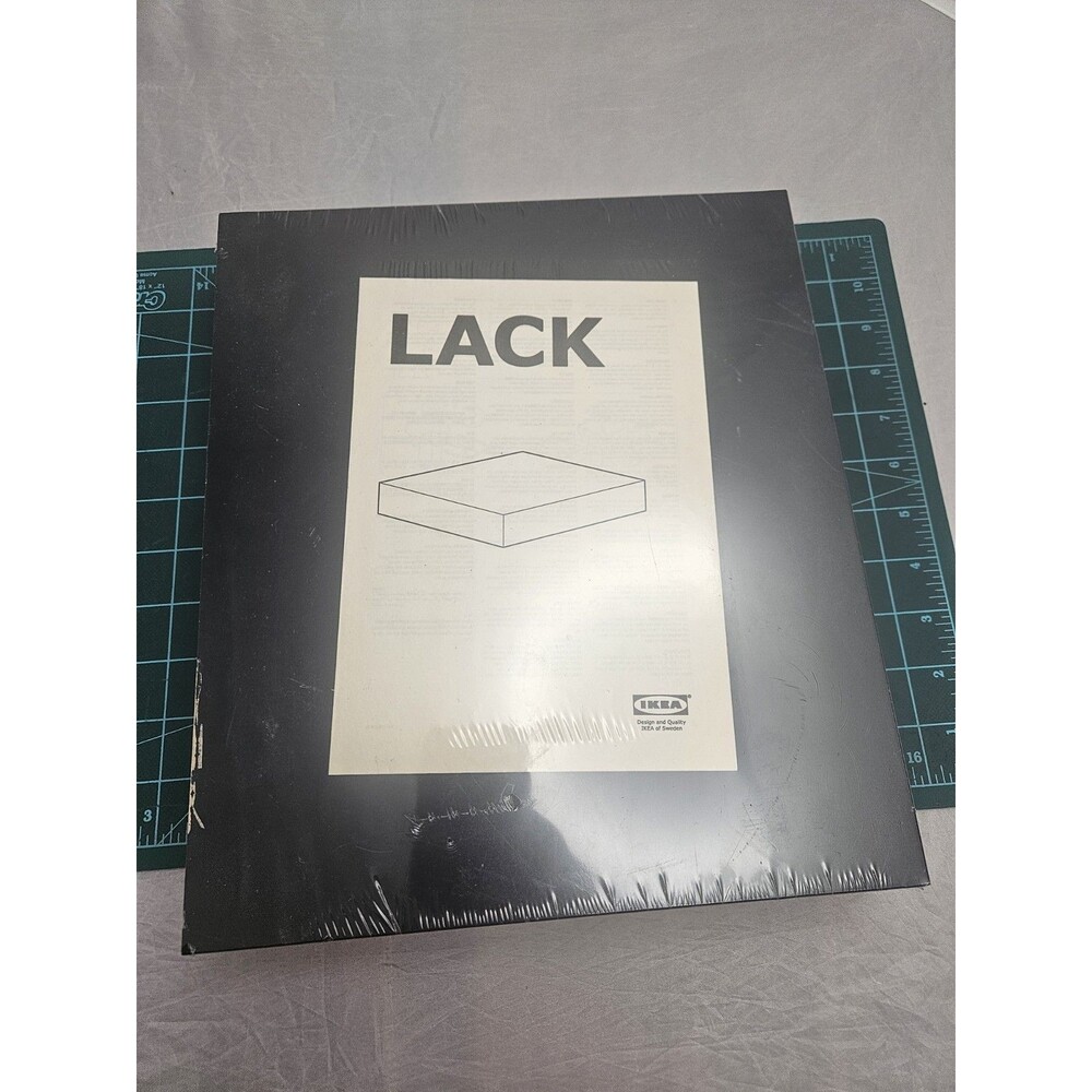 Ikea Lack Floating Wall Shelf Black 30x26 cm 11 3/4 x 10 1/4 NIB